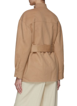 Back View - Click To Enlarge - THEORY - BELTED WOOL CARGO COAT