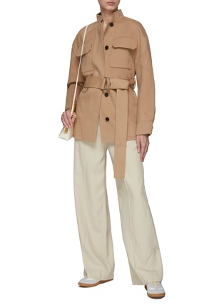 Figure View - Click To Enlarge - THEORY - BELTED WOOL CARGO COAT