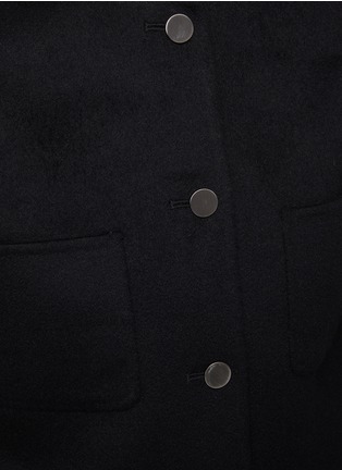  - THEORY - SNAP BUTTON CROPPED WOOL JACKET