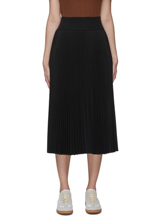 Main View - Click To Enlarge - THEORY - COMBO MIDI PLEATED SKIRT