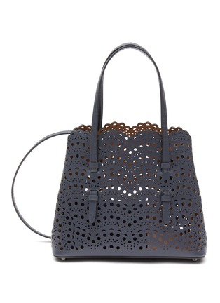 Main View - Click To Enlarge - ALAÏA - ‘Mina’ Vienne Calfskin Leather Tote Bag