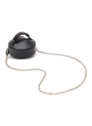 Detail View - Click To Enlarge - ALAÏA - ‘ECLIPSE’ CHAIN LEATHER CLUTCH