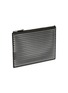 Detail View - Click To Enlarge - ALAÏA - LOGO PRINT PERFORATED DETAIL CALFSKIN LEATHER LARGE POUCH