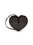 Main View - Click To Enlarge - ALAÏA - ‘Le Coeur’ Eyelet Appliqué Heart Shaped Suede Crossbody Bag