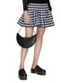 Figure View - Click To Enlarge - ALAÏA - ‘Le Demi Lune’ Hinged Leather Hobo Bag
