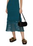Front View - Click To Enlarge - LOEWE - PLEATED NAPPA LEATHER BRACELET POUCH