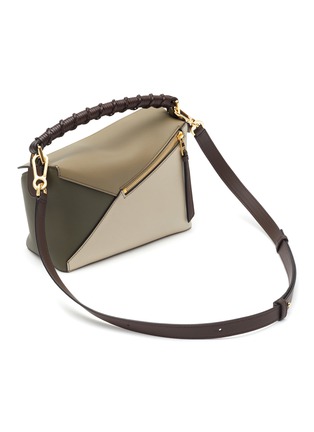 Detail View - Click To Enlarge - LOEWE - ‘PUZZLE EDGE’ SMALL LEATHER BAG