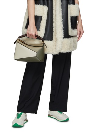Front View - Click To Enlarge - LOEWE - ‘PUZZLE EDGE’ SMALL LEATHER BAG