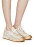 Figure View - Click To Enlarge - LOEWE - LOW TOP SUEDE PANEL LACE UP SNEAKERS