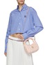 Figure View - Click To Enlarge - MIU MIU - ‘Miu Wander’ Matelassé Satin Hobo Bag