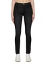 Main View - Click To Enlarge - FRAME - Side Slit High Rise Washed Skinny Jeans