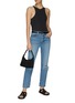 Figure View - Click To Enlarge - FRAME - ‘LE ORIGINAL’ 10TH ANNIVERSARY DISTRESSED DETAIL MID RISE STRAIGHT LEG JEANS