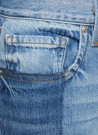  - FRAME - ‘Nouveau Le Mix’ Raw Step Hem Two Toned Cropped Jeans