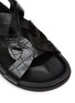 Detail View - Click To Enlarge - TOTEME - CHUNKY CROC-EMBOSSED SLINGBACK LEATHER SANDALS