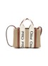 Main View - Click To Enlarge - CHLOÉ - ‘Woody’ Eco Canvas Mini Tote Bag