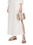 Figure View - Click To Enlarge - CHLOÉ - ‘Woody’ Eco Canvas Mini Tote Bag