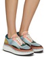 CHLOÉ - ‘NAMA’ LOW TOP LACE UP LOW IMPACT MESH SNEAKERS
