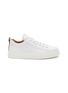 CHLOÉ - ‘LAUREN’ LOW TOP LACE UP LOGO TAB LEATHER SNEAKERS
