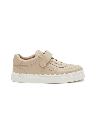 Main View - Click To Enlarge - CHLOÉ - ‘LAUREN’ LOW TOP LACE UP LEATHER SNEAKERS
