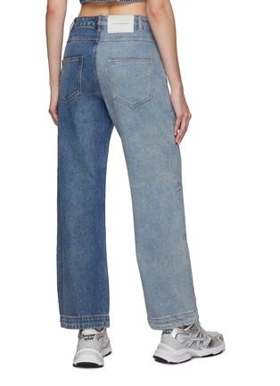 Back View - Click To Enlarge - FENG CHEN WANG - SIDE PLEATS TWO TONE COLOURBLOCK JEANS