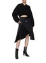 Figure View - Click To Enlarge - FENG CHEN WANG - Phoenix Embroidery Double Waistband Puffer Skirt