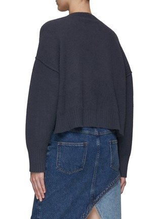 Back View - Click To Enlarge - FENG CHEN WANG - Deconstructed Knit Crewneck Sweater