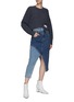 Figure View - Click To Enlarge - FENG CHEN WANG - Deconstructed Knit Crewneck Sweater