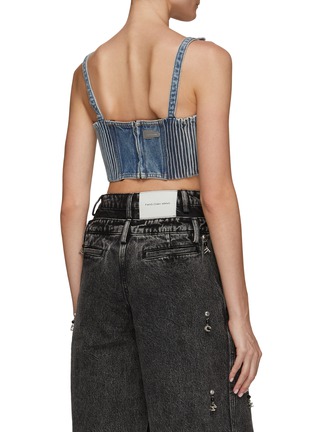 Back View - Click To Enlarge - FENG CHEN WANG - PHOENIX EMBROIDERED DENIM TANK TOP