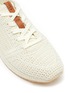 Detail View - Click To Enlarge - CHLOÉ - ‘MYHA’ RECYCLED CROCHET LOW TOP LACE UP SNEAKERS