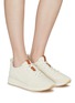 Figure View - Click To Enlarge - CHLOÉ - ‘MYHA’ RECYCLED CROCHET LOW TOP LACE UP SNEAKERS