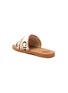  - CHLOÉ - ‘Woody’ Multi-Coloured Stitching Branded Strap Flats