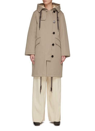 Main View - Click To Enlarge - THEORY - HOODED TRENCH COAT