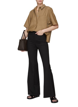 Figure View - Click To Enlarge - THEORY - CURVED HEM BOXY FIT BUTTON UP SHIRT