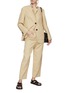 Figure View - Click To Enlarge - THEORY - SINGLE BREASTED NOTCH LAPEL WOOL GABARDINE BLAZER