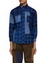 Main View - Click To Enlarge - FDMTL - PATCHWORK CHEQUERED BUTTON UP SHIRT