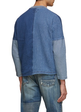 Back View - Click To Enlarge - FDMTL - BORO PATCHWORK 5 YEAR WASH CARDIGAN