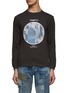 Main View - Click To Enlarge - FDMTL - Circle Boro Print Cotton Long Sleeve T-Shirt