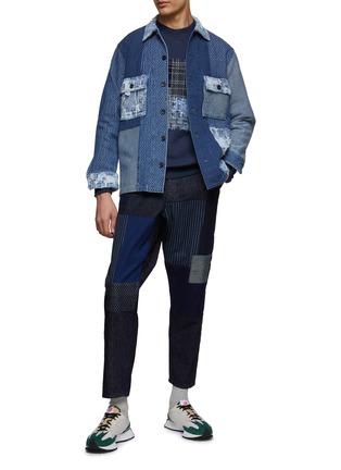 Figure View - Click To Enlarge - FDMTL - BORO PATCHWORK 5 YEAR WASH LONG SLEEVE SHIRT