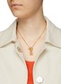 Figure View - Click To Enlarge - LOEWE - Gold-Plated Sterling Silver Anagram Pendant Necklace