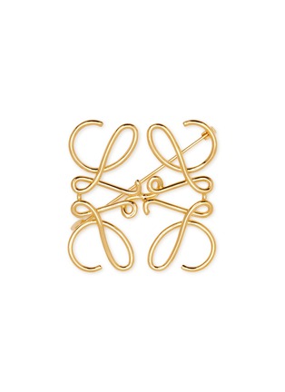 Main View - Click To Enlarge - LOEWE - Gold Plated Brass Anagram Brooch