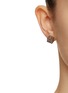 Figure View - Click To Enlarge - LOEWE - Sterling Silver Anagram Stud Earrings