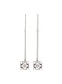 Main View - Click To Enlarge - LOEWE - Sterling Silver Anagram Drop Earrings