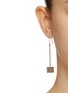 Figure View - Click To Enlarge - LOEWE - Sterling Silver Anagram Drop Earrings