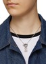 Figure View - Click To Enlarge - LOEWE - Sterling Silver Anagram Pendant Necklace