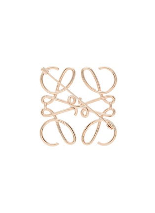 Figure View - Click To Enlarge - LOEWE - ROSE GOLD-PLATED ANAGRAM BROOCH