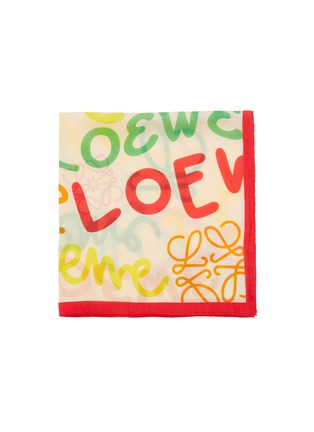 Detail View - Click To Enlarge - LOEWE - All-Over Logo Scarf