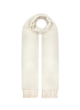 Main View - Click To Enlarge - LOEWE - BICOLOR FRINGE WOOL CASHMERE BLEND SCARF
