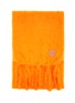 Detail View - Click To Enlarge - LOEWE - Logo Patch Mohair Blend Fringed Scarf