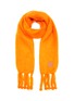 Main View - Click To Enlarge - LOEWE - Logo Patch Mohair Blend Fringed Scarf