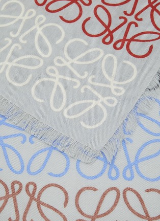 Detail View - Click To Enlarge - LOEWE - Anagram Fringed Scarf